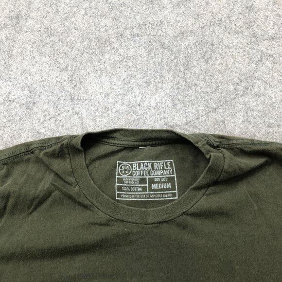 Black Riffle Coffee Company Shirt Mens Medium Green Rooster - Picture 4 of 6